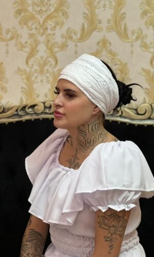 Faixa Broderi Branco off 3003