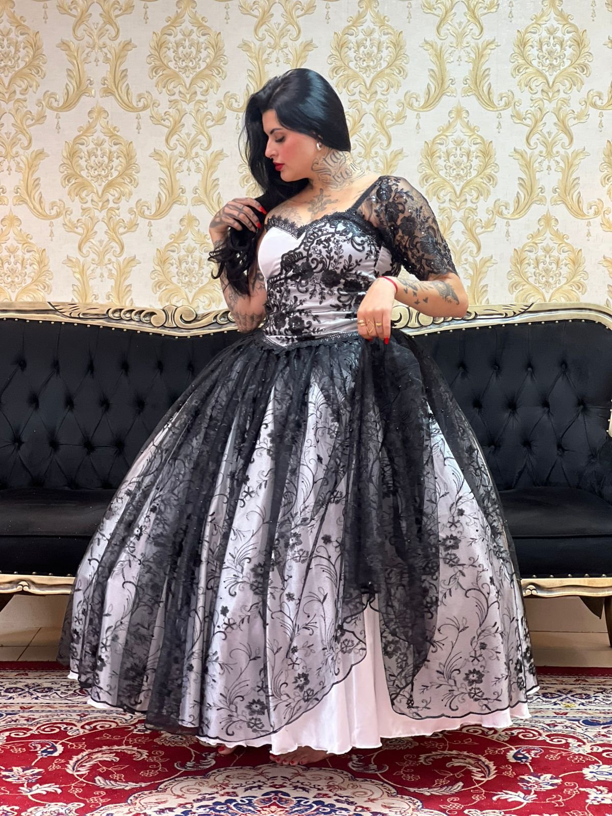 Corpete Glamour Bco/Preto 068