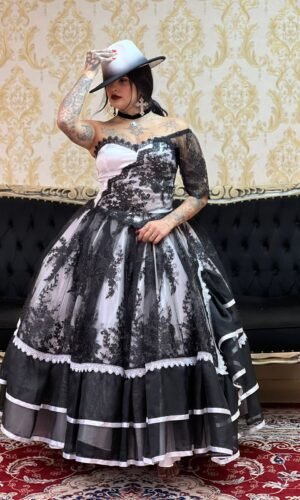 Corpete Glamour Bco/Preto 068