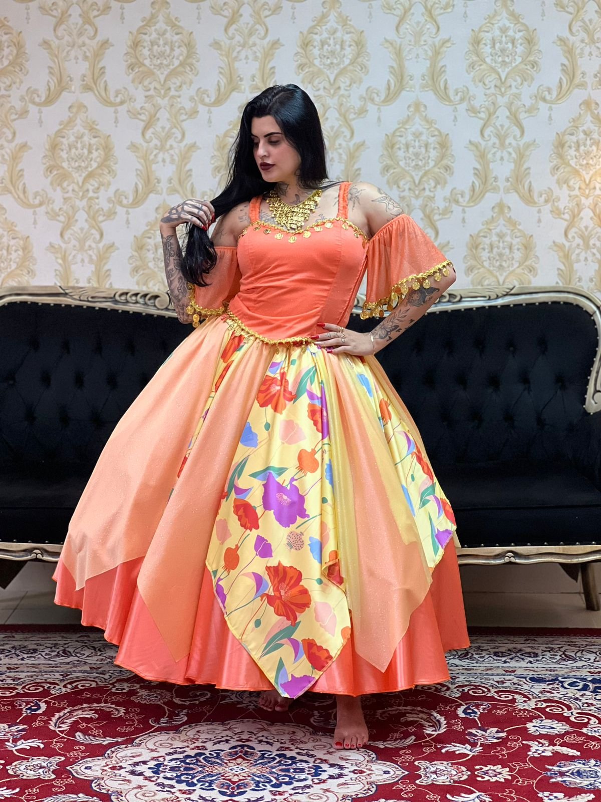 Corpete Safira Salmão/Dou 900