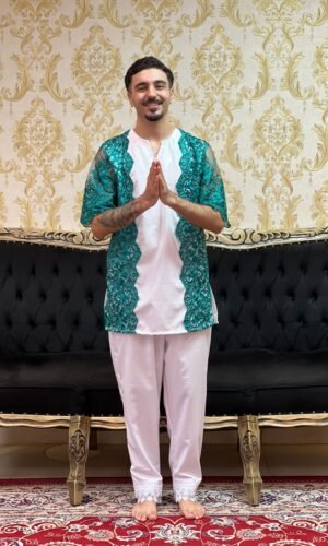 Kafta Luxo Branco/Verde 068