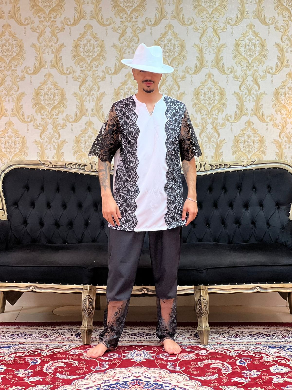 Kafta Luxo Branco/Pto 206