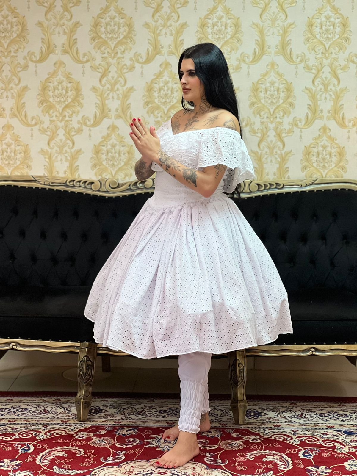 Saia Malha Lazzie Branca 078