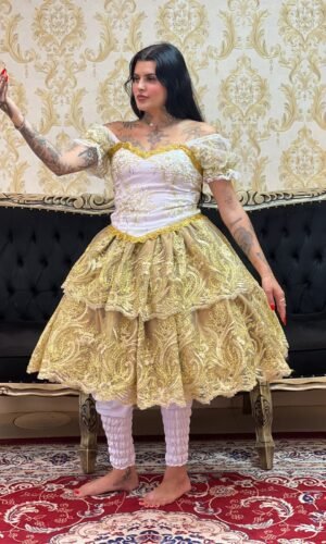 Saia Odara Metalic Dourada 322