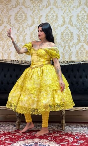 Saia Odara Curta Amarelo 341