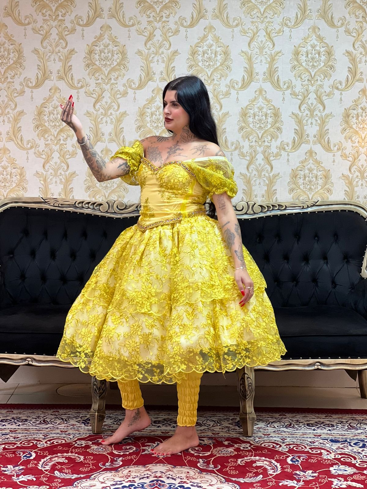 Saia Odara Curta Amarelo 341