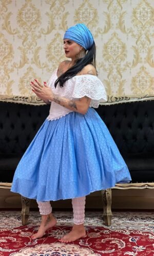 Saia Malha Lazzie Azul 494