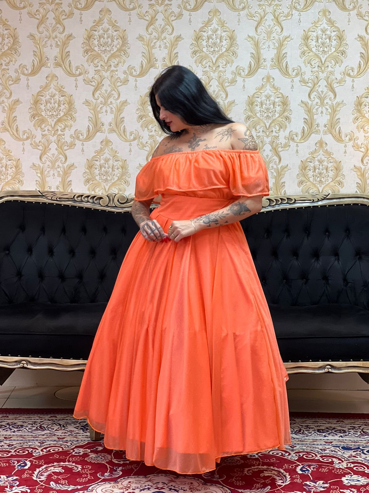 Saia Aurora Longa Salmão 805