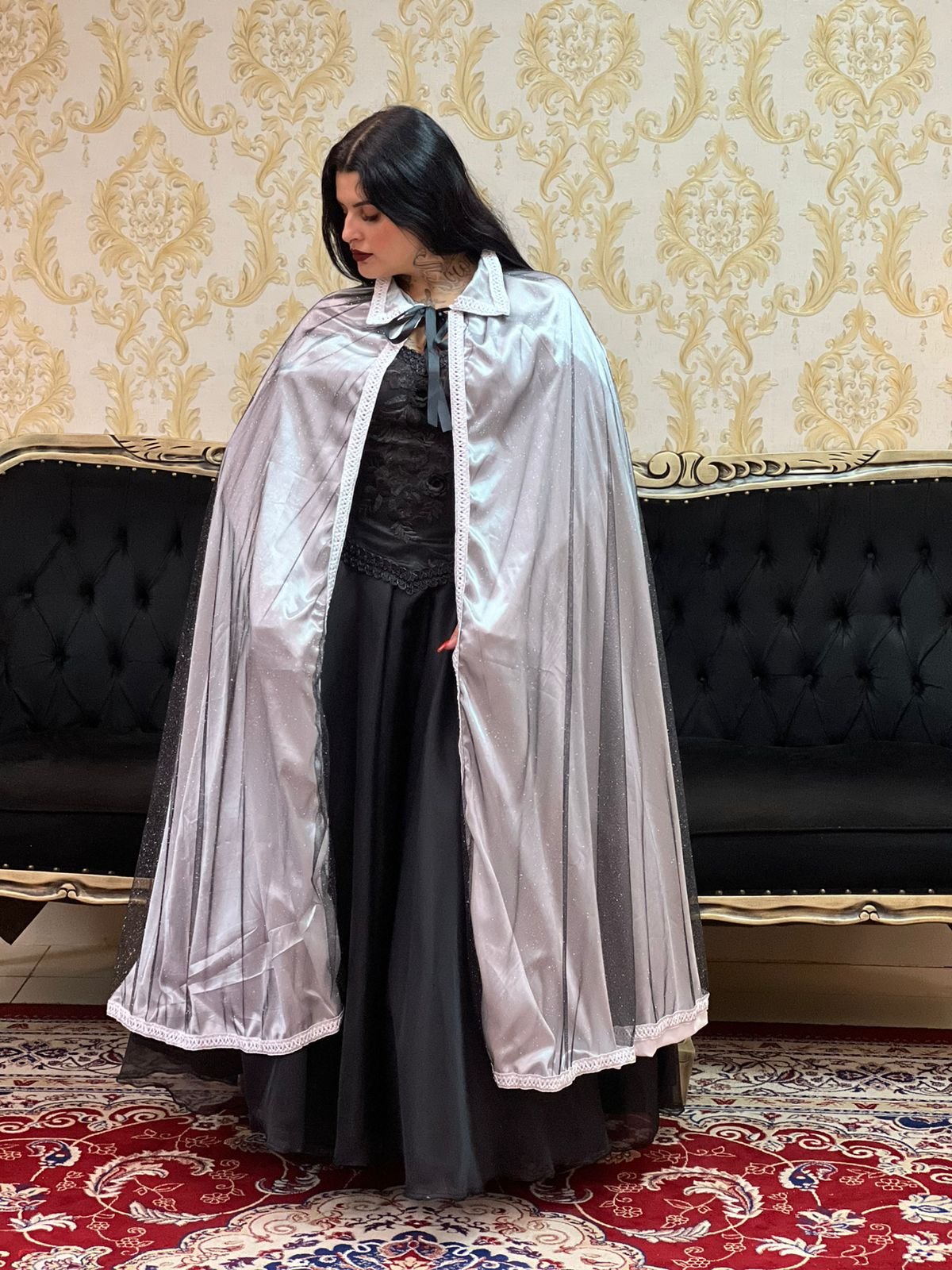 Capa Dupla Brilho Branco/Preto