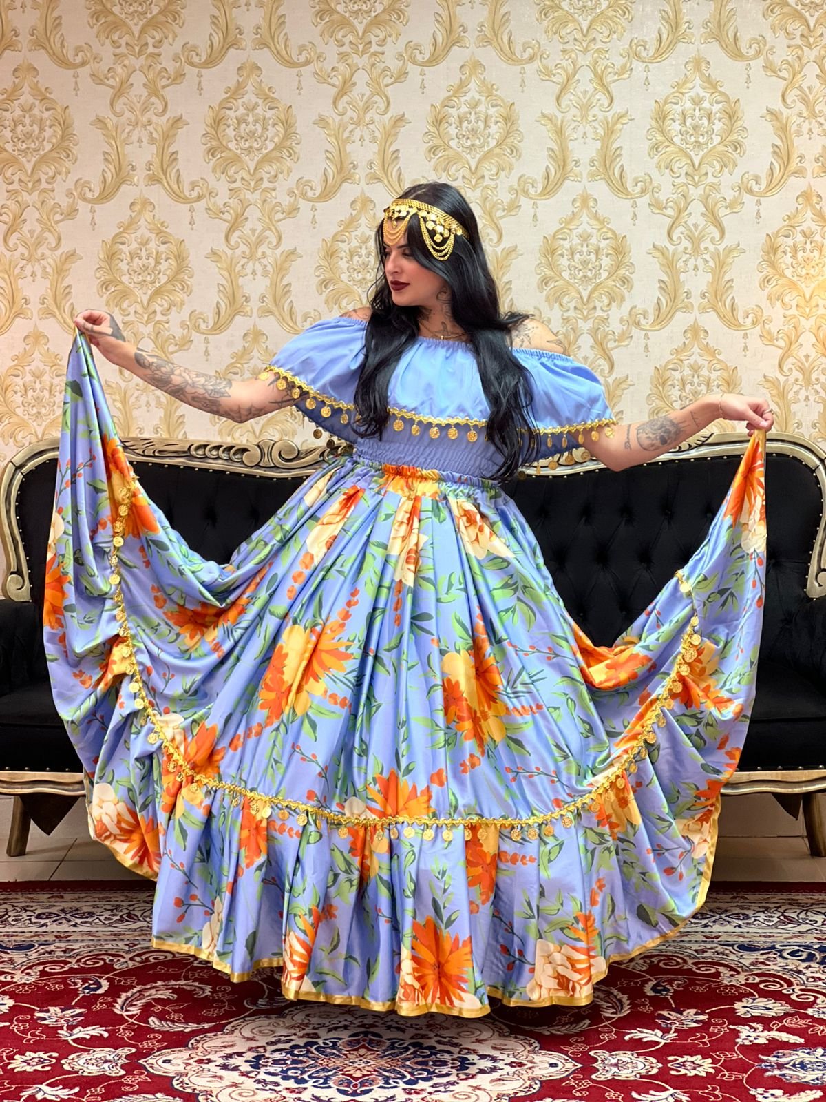 Blusa Moedas Azul/Dou 410