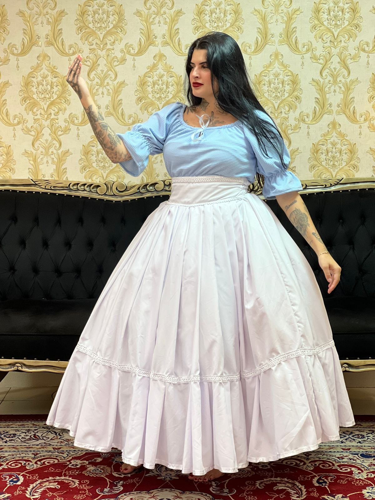 Blusa Laço Azul 411