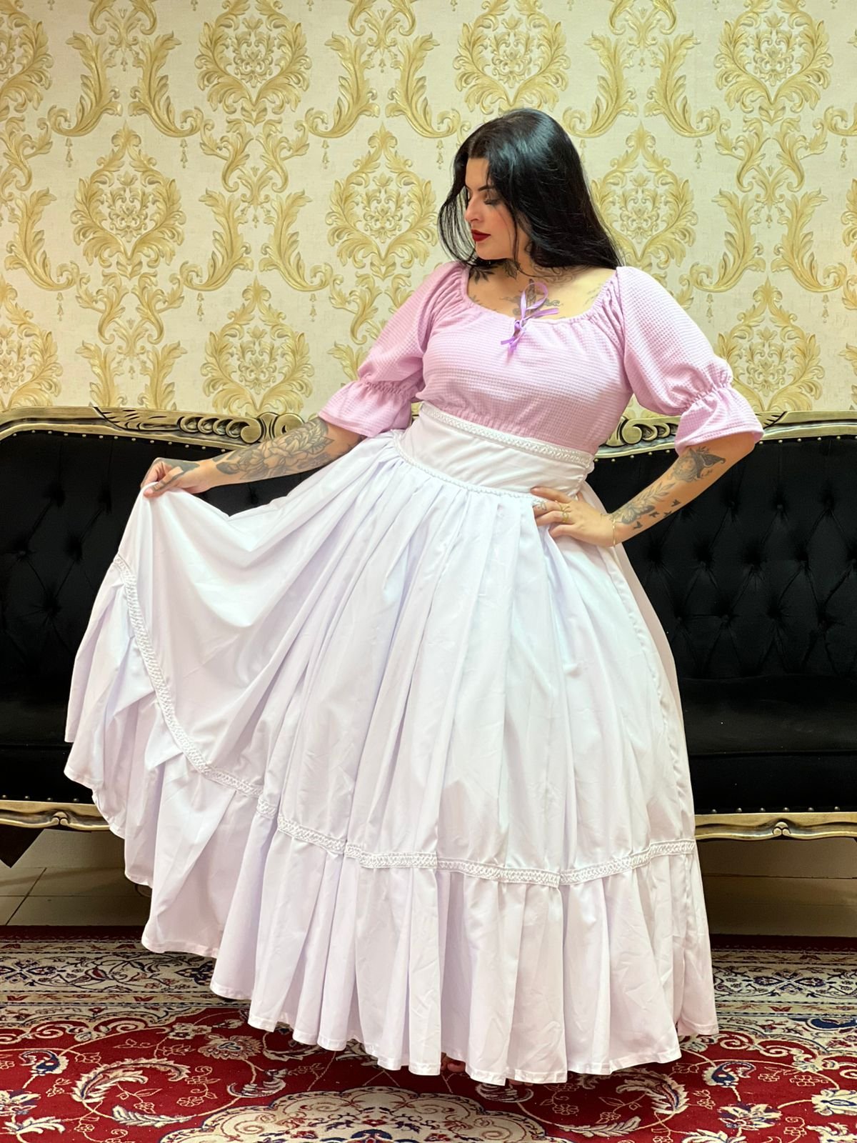 Blusa Laço Lilas 512