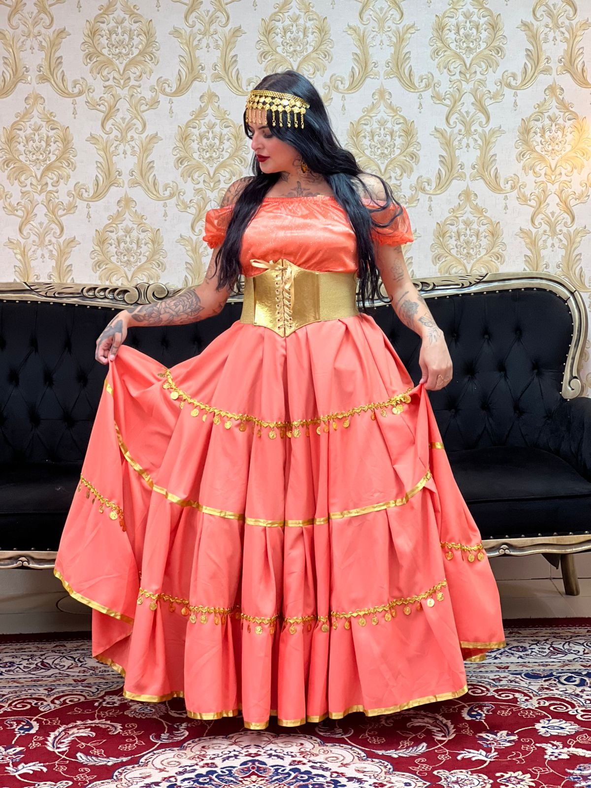 Blusa Brilho Laranja 802