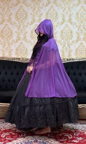 Capa Malha Gliter Roxa 057