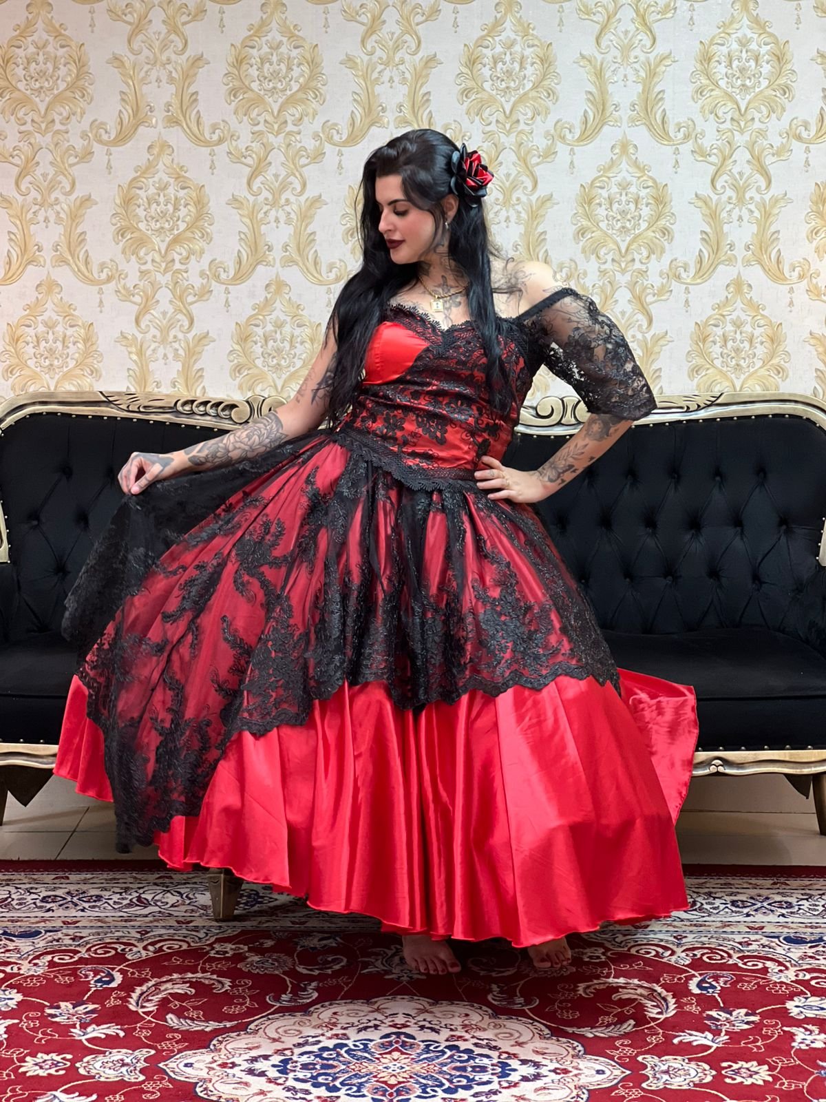 Corpete Glamour Verm/Pto 187