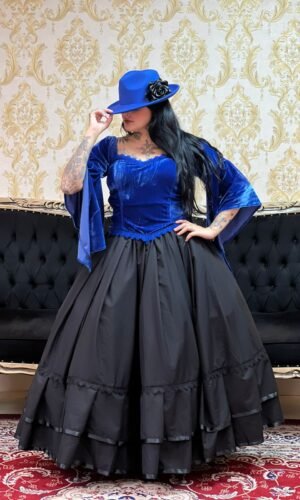 Corpete Medieval Veludo Azulão 425