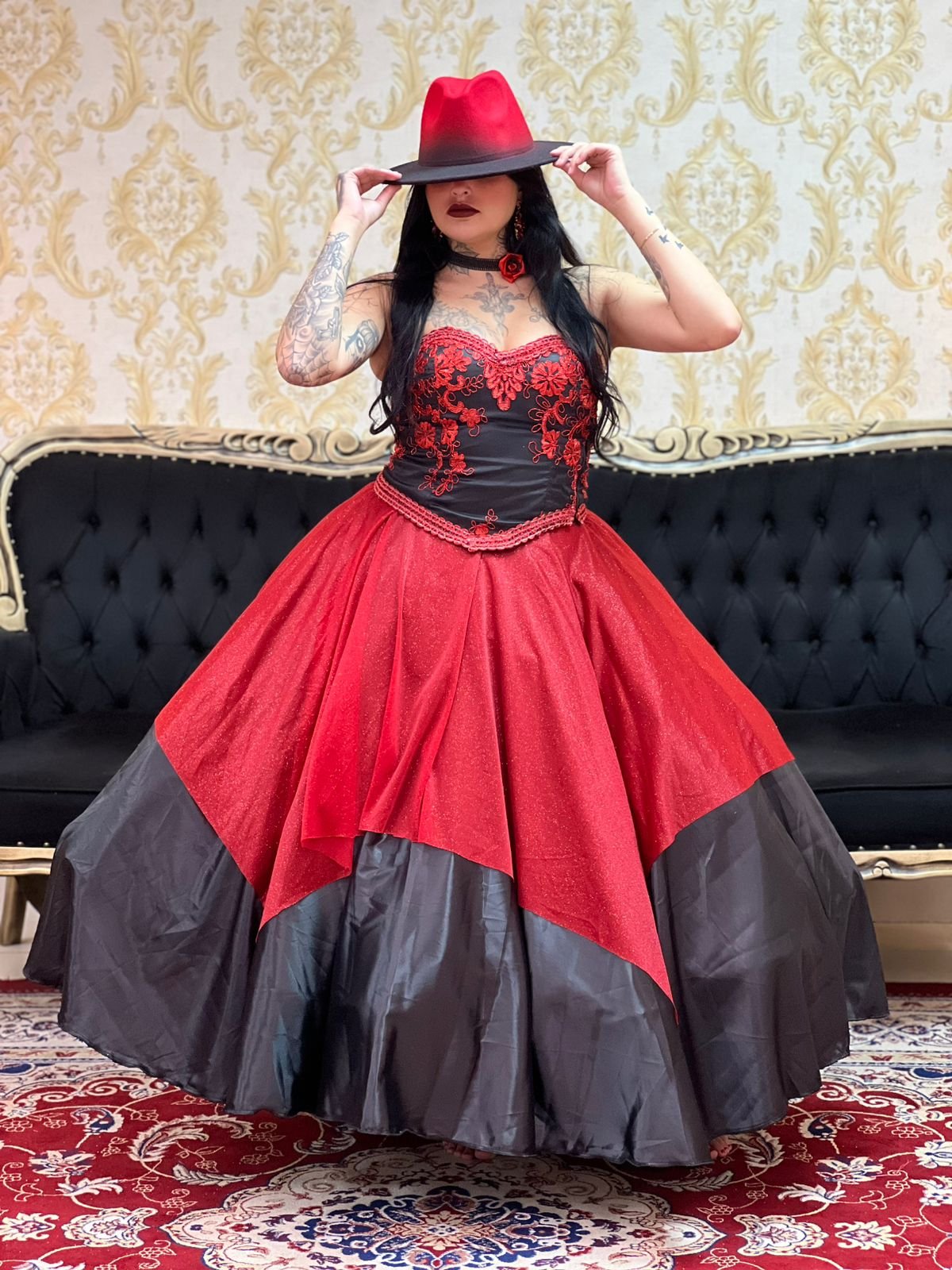 Saia Mulambo Preto/Verm 2120