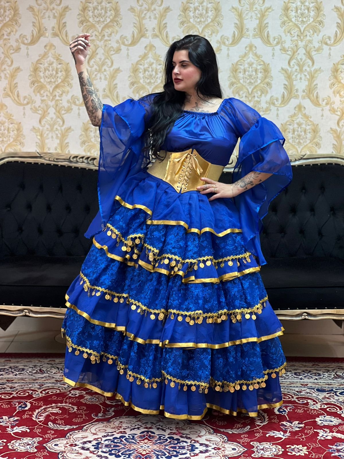 Saia Sara Azulão/Dou 8411
