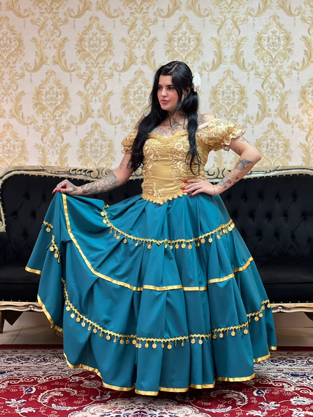 Saia Natasha Verde Escuro/Dou 8608