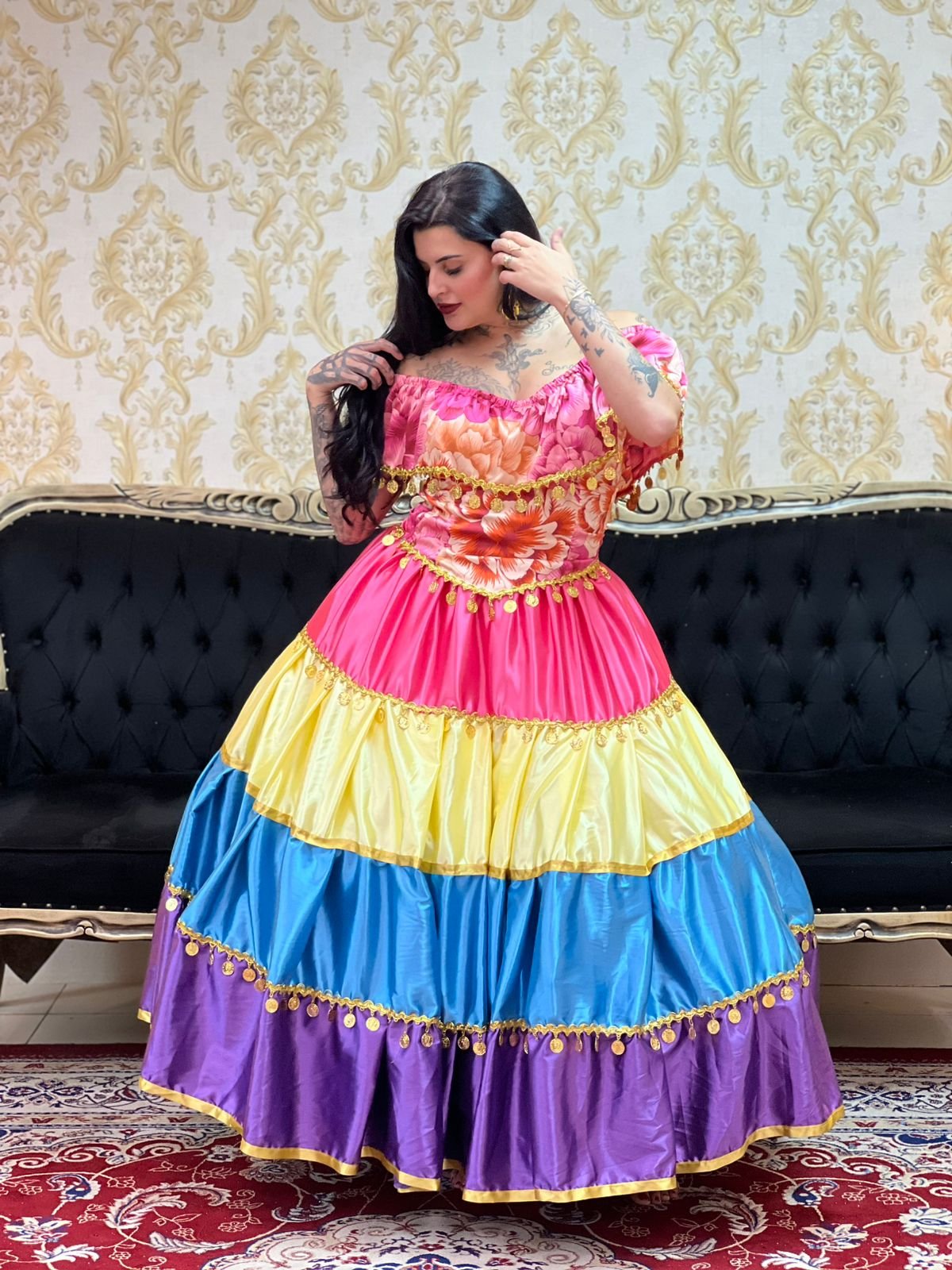 Saia Puerê Rosa Pink 8716