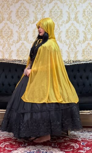 Capa Malha Gliter Dourada 300