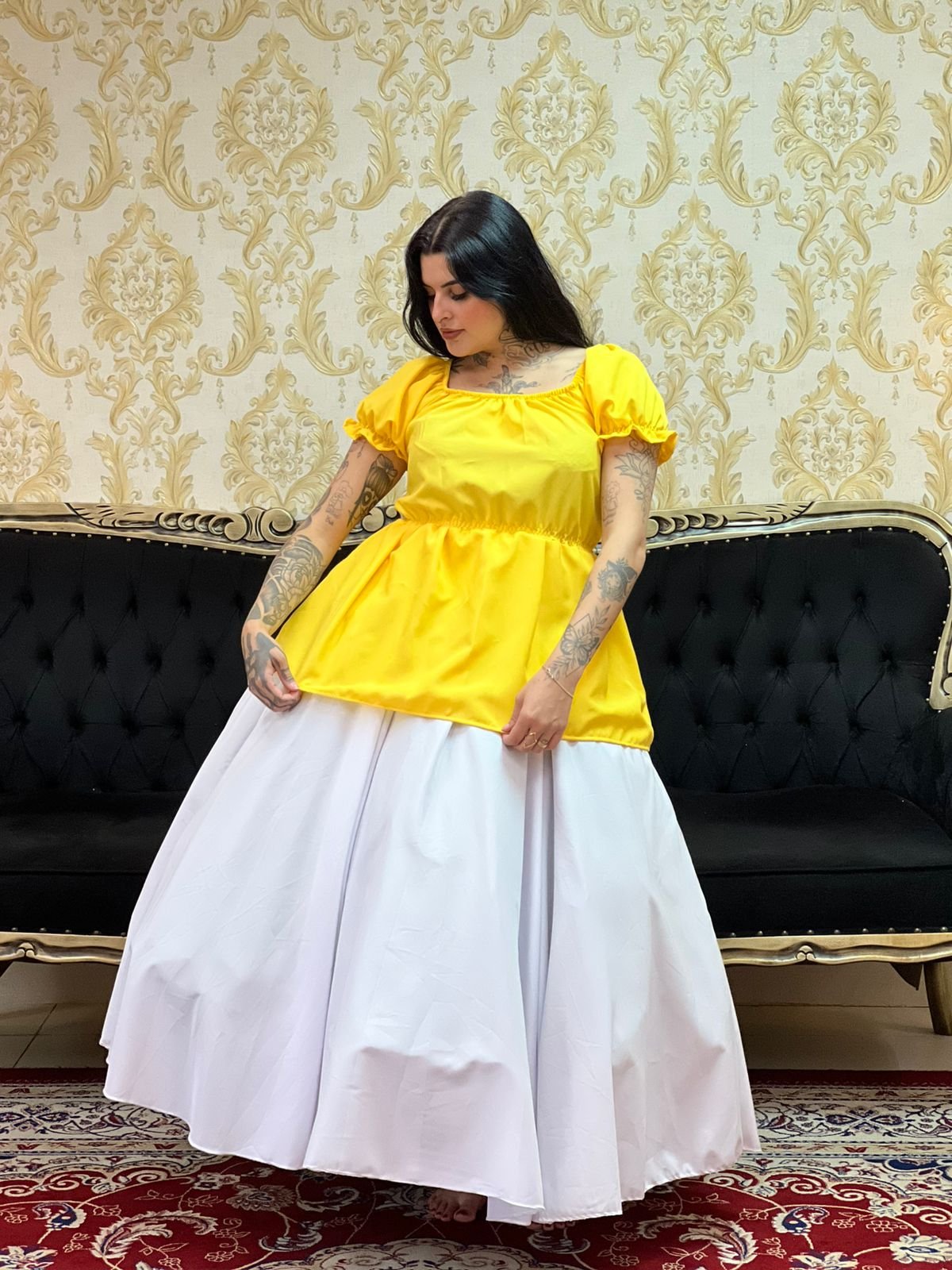 Bata Umbanda Amarelo Forte 313