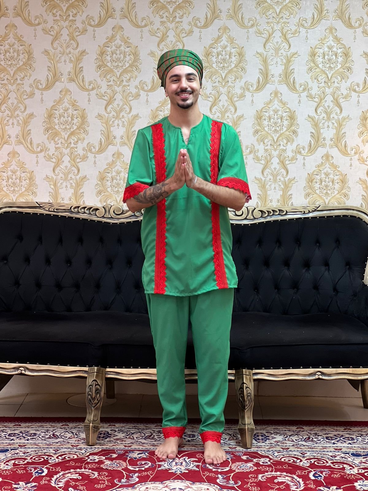 Conjunto Guipir Verde/Verm 607