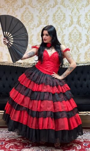 Corpete Decote V Vermelho 129