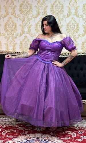 Corpete Bordado Roxo 508