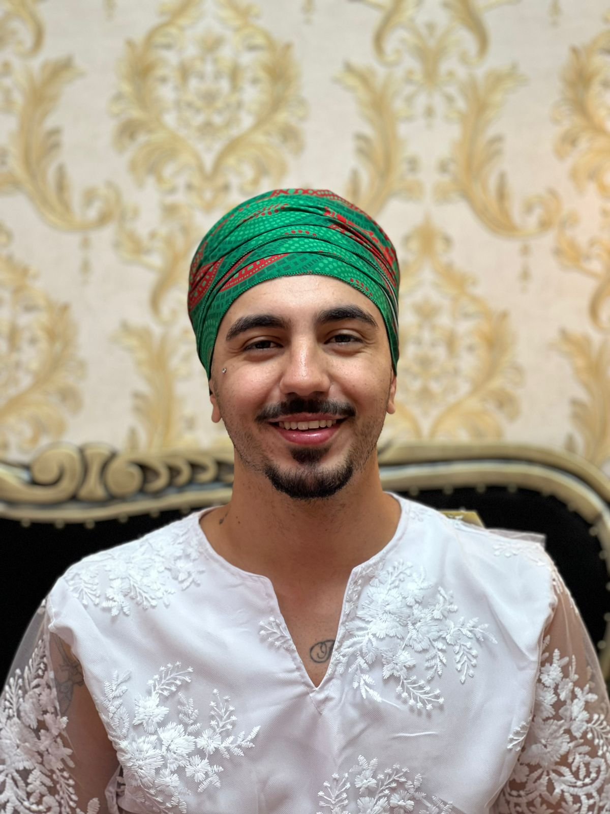 Alaká Estampado Verde/Vermelho 4068