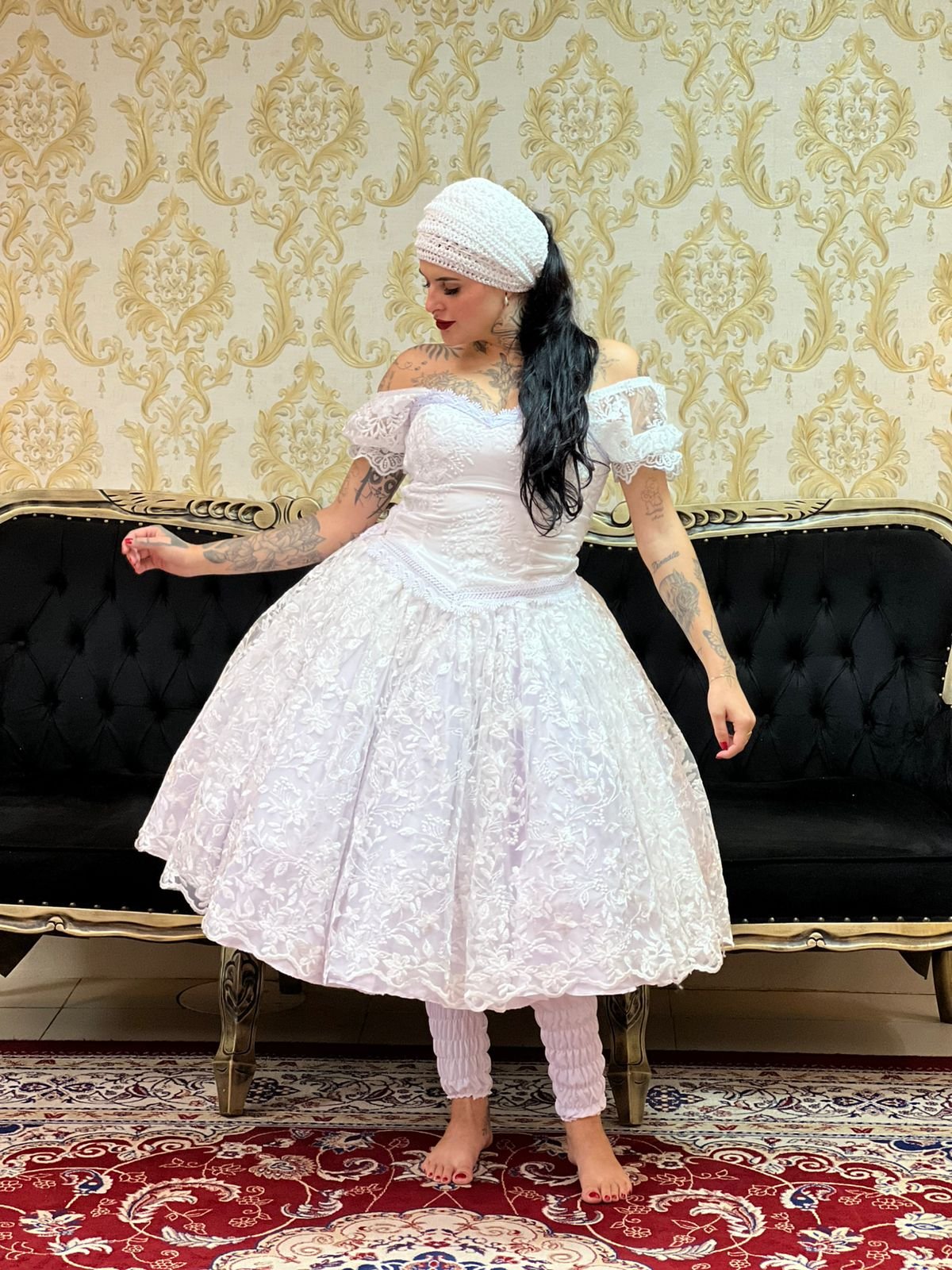 Saia Luxo Curta Branco 024