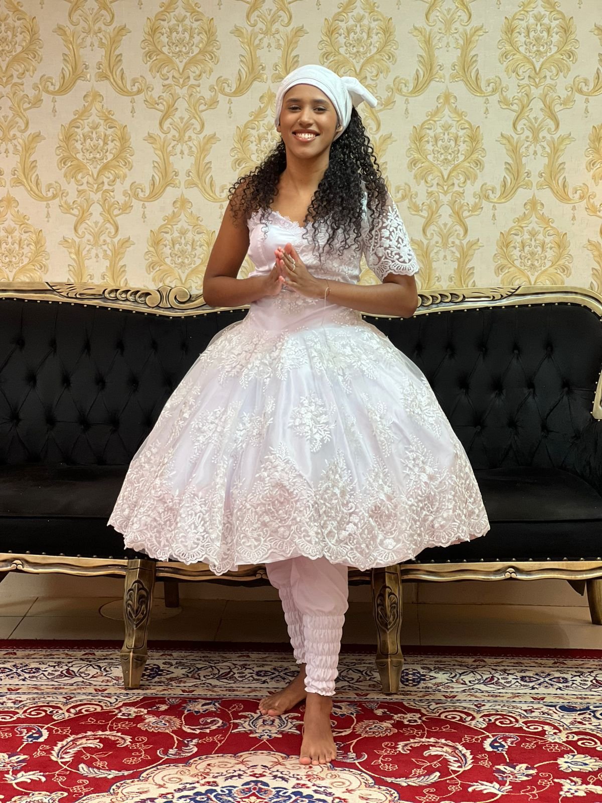 Saia Bordada Curta Branco 085