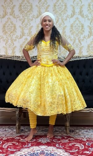 Saia Luxo Curta Amarelo 331