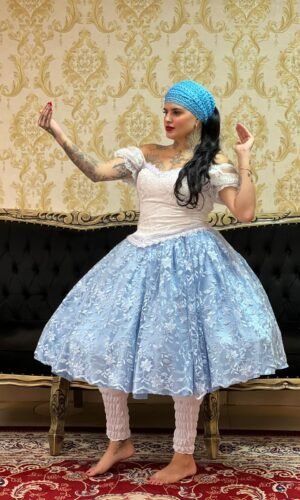 Saia Luxo Curta Azul 449