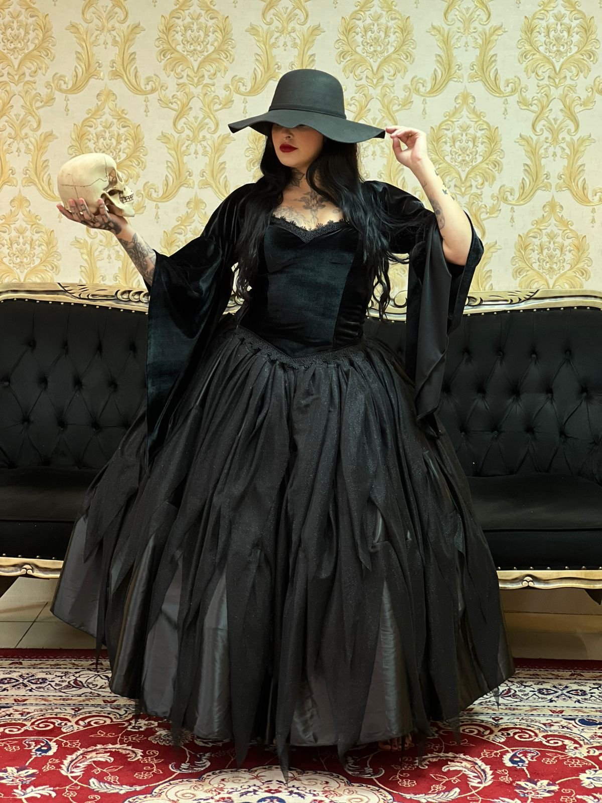 Saia Farrapo Preto 2227