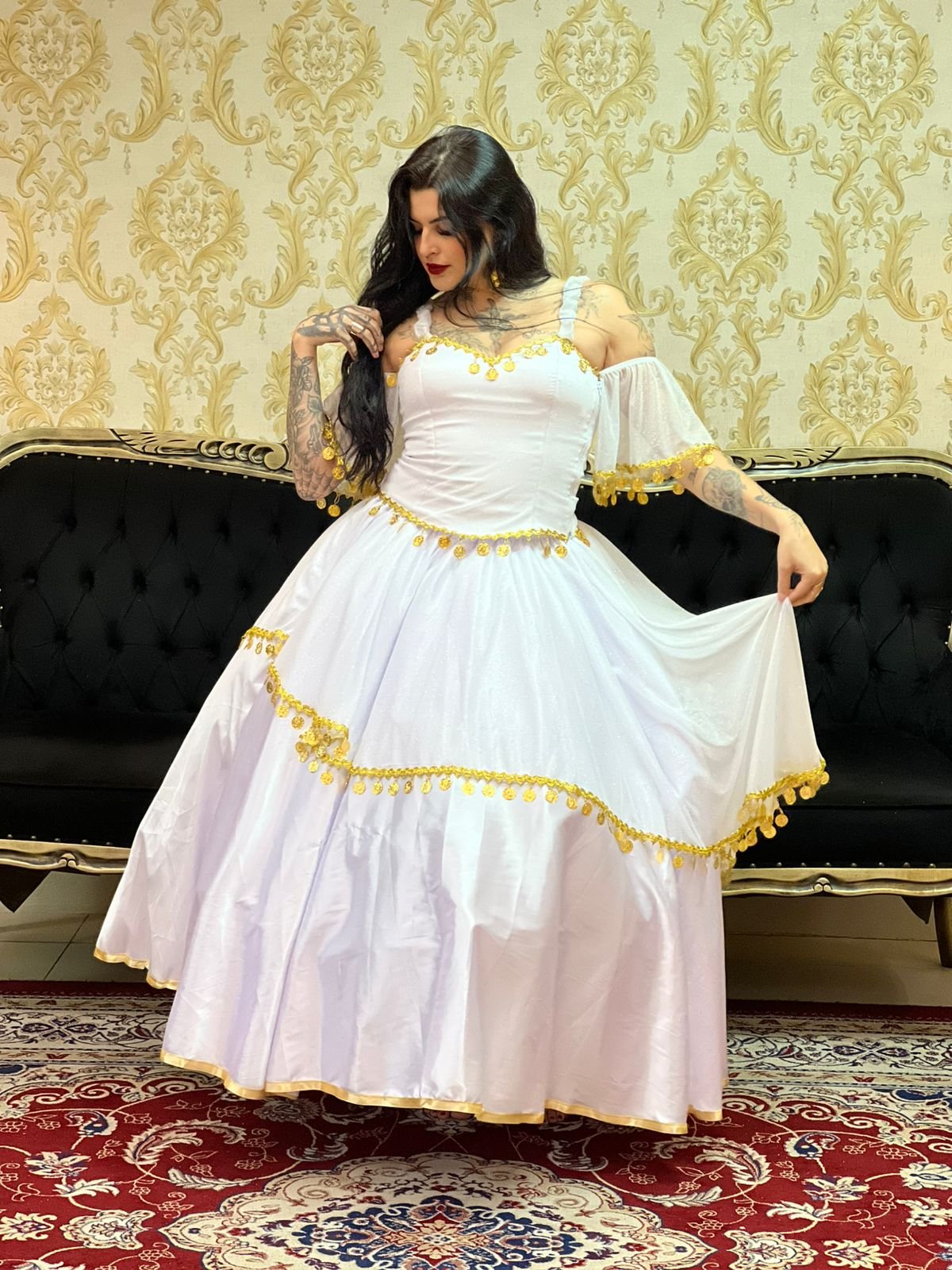 Saia Sarita Branco/Dou 8006