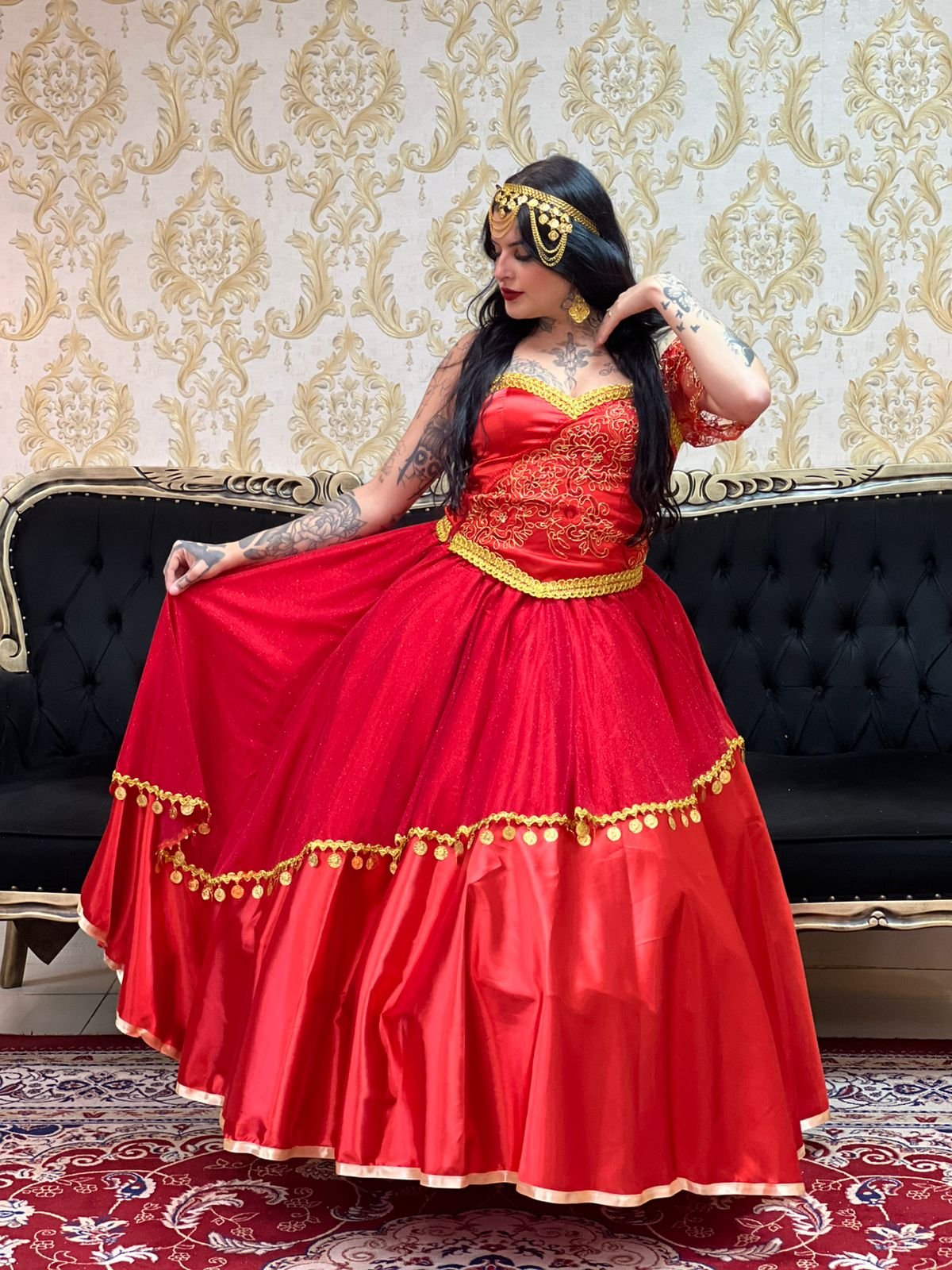 Saia Sarita Vermelho/Dou 8104