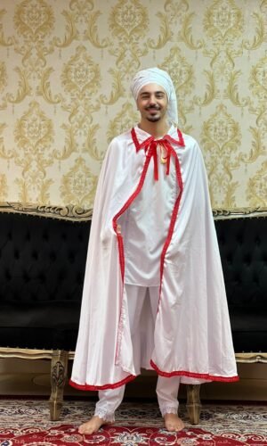 Capa Gola Cetim Bco/Verm 002