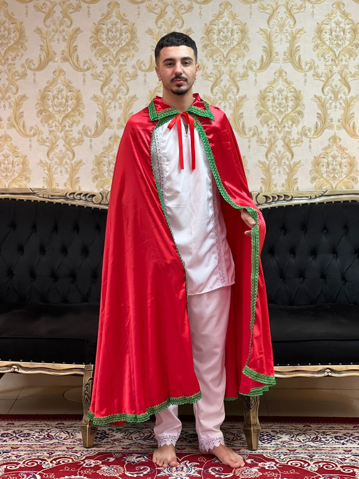 Capa Gola Cetim Verm/Verde 160