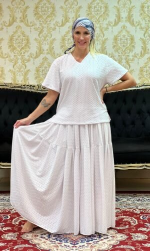 Kafta Feminina Malha Lazzie Branco 017