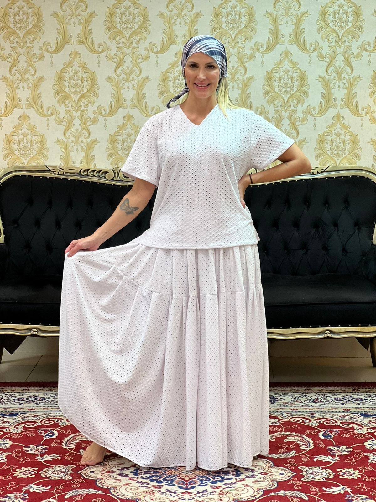 Kafta Feminina Malha Lazzie Branco 017