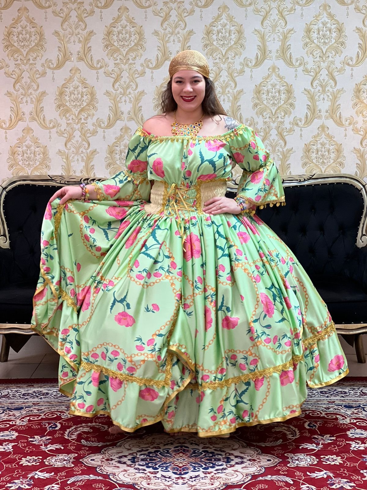 Vestido Oriô Verde 600