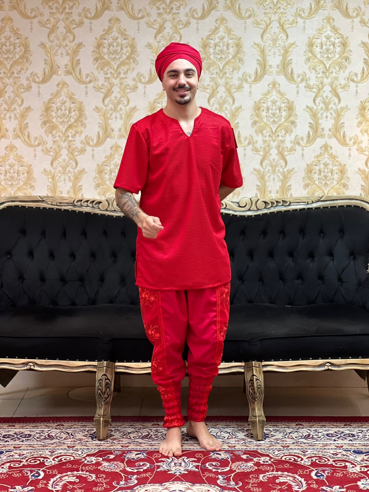 Bombacha Bordada Vermelho 104