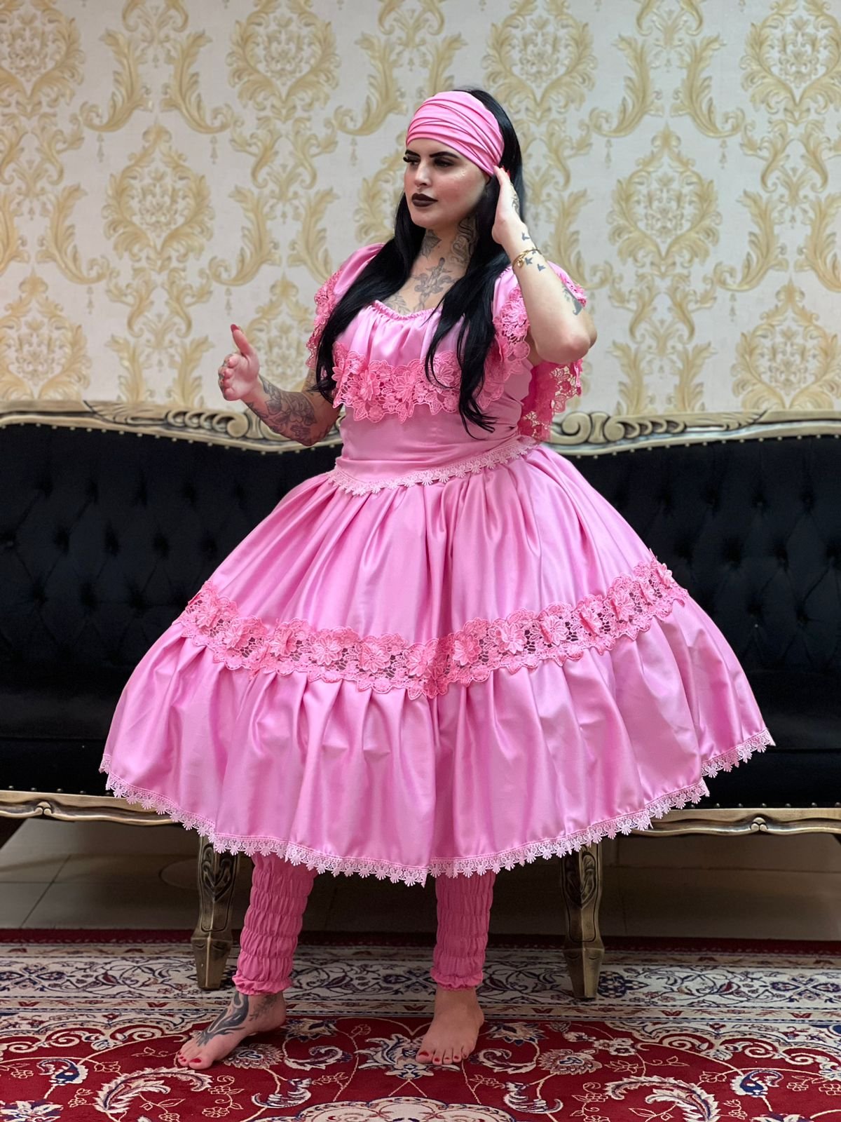 Saia Axé Rosa 713