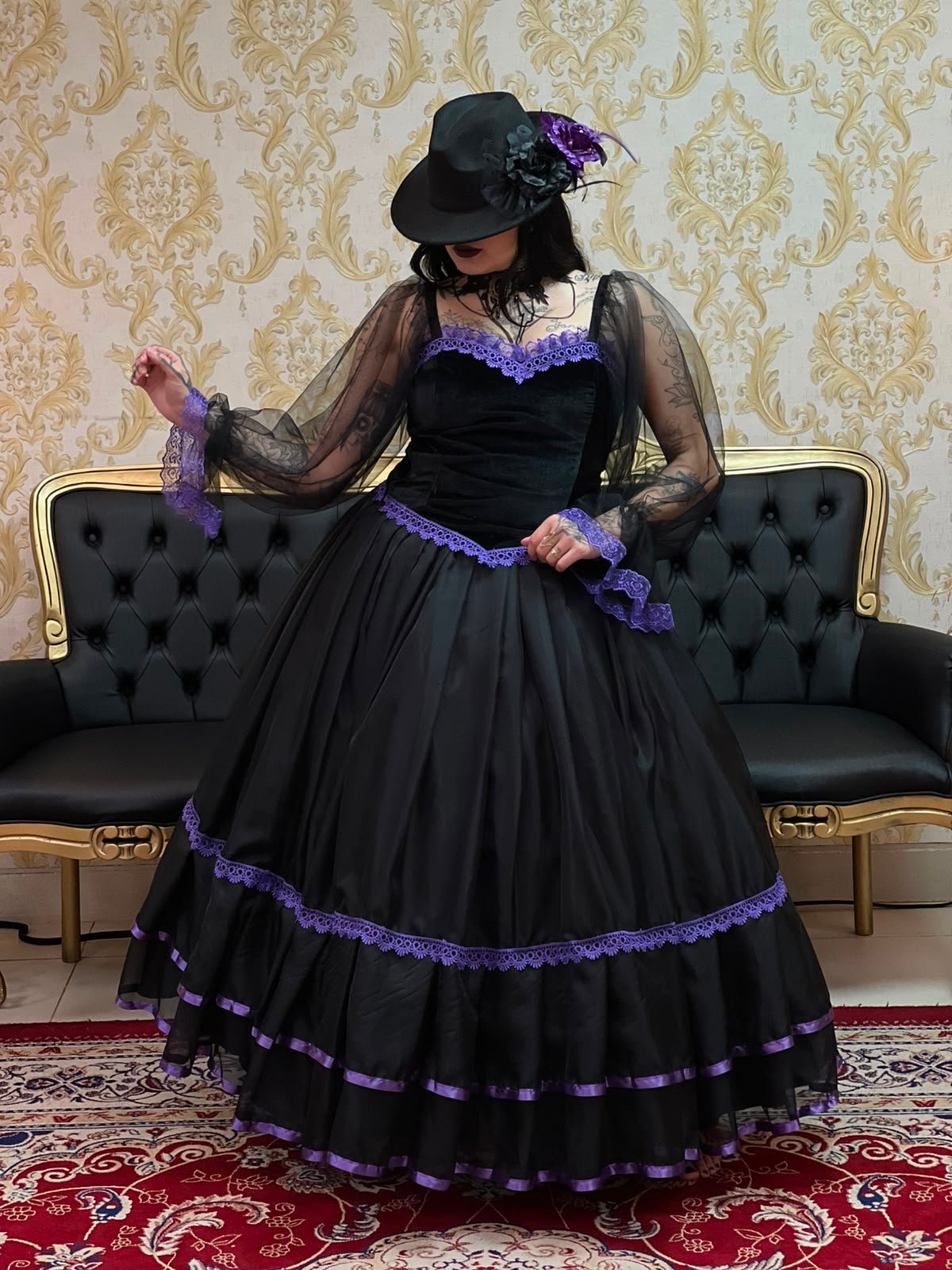 Corpete Encanto Preto/Roxo 254