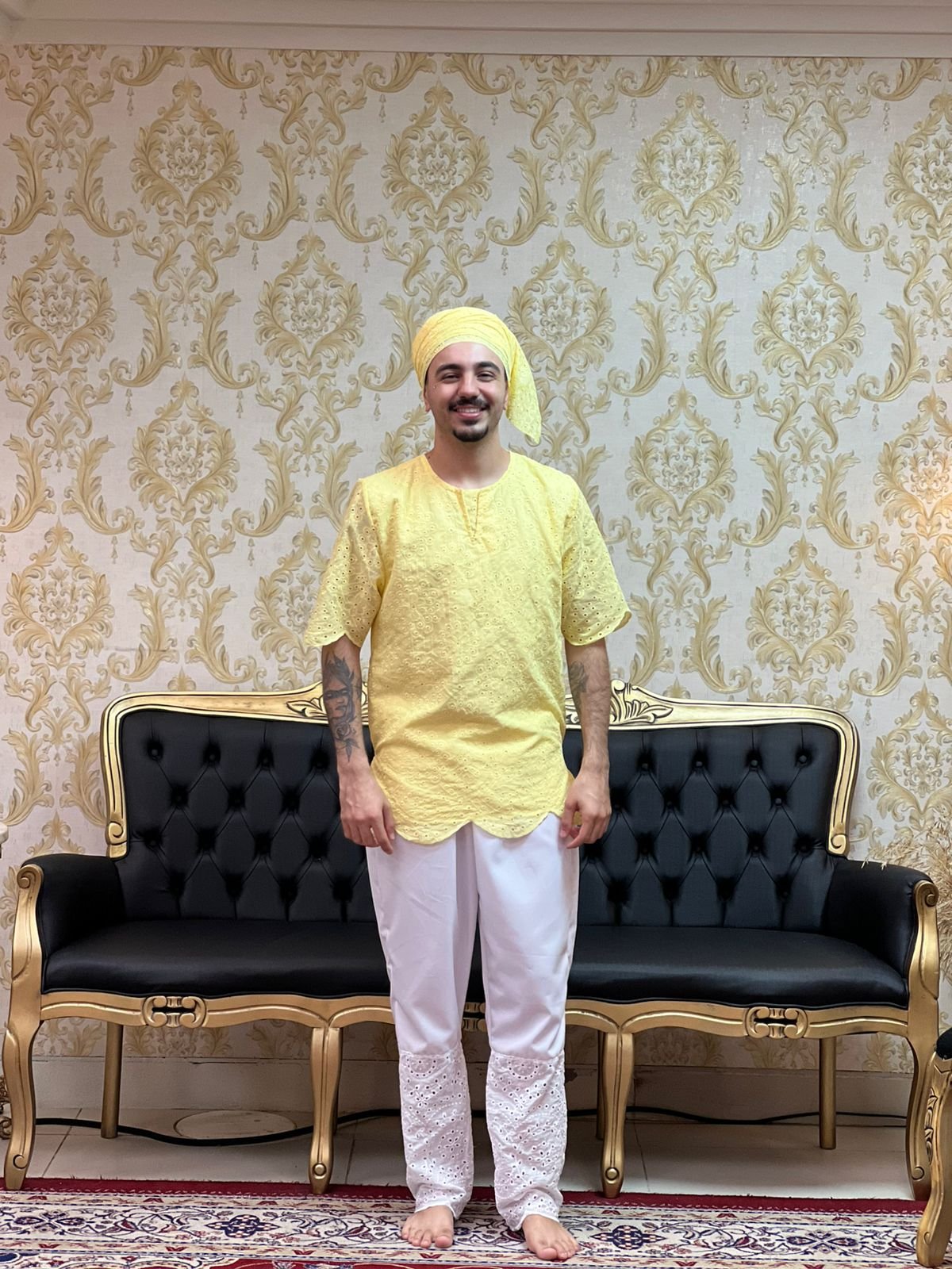 Kafta Broderi Amarelo 302