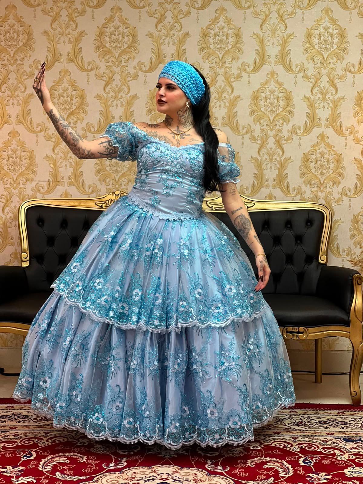 Saia Odara Longa Azul 456
