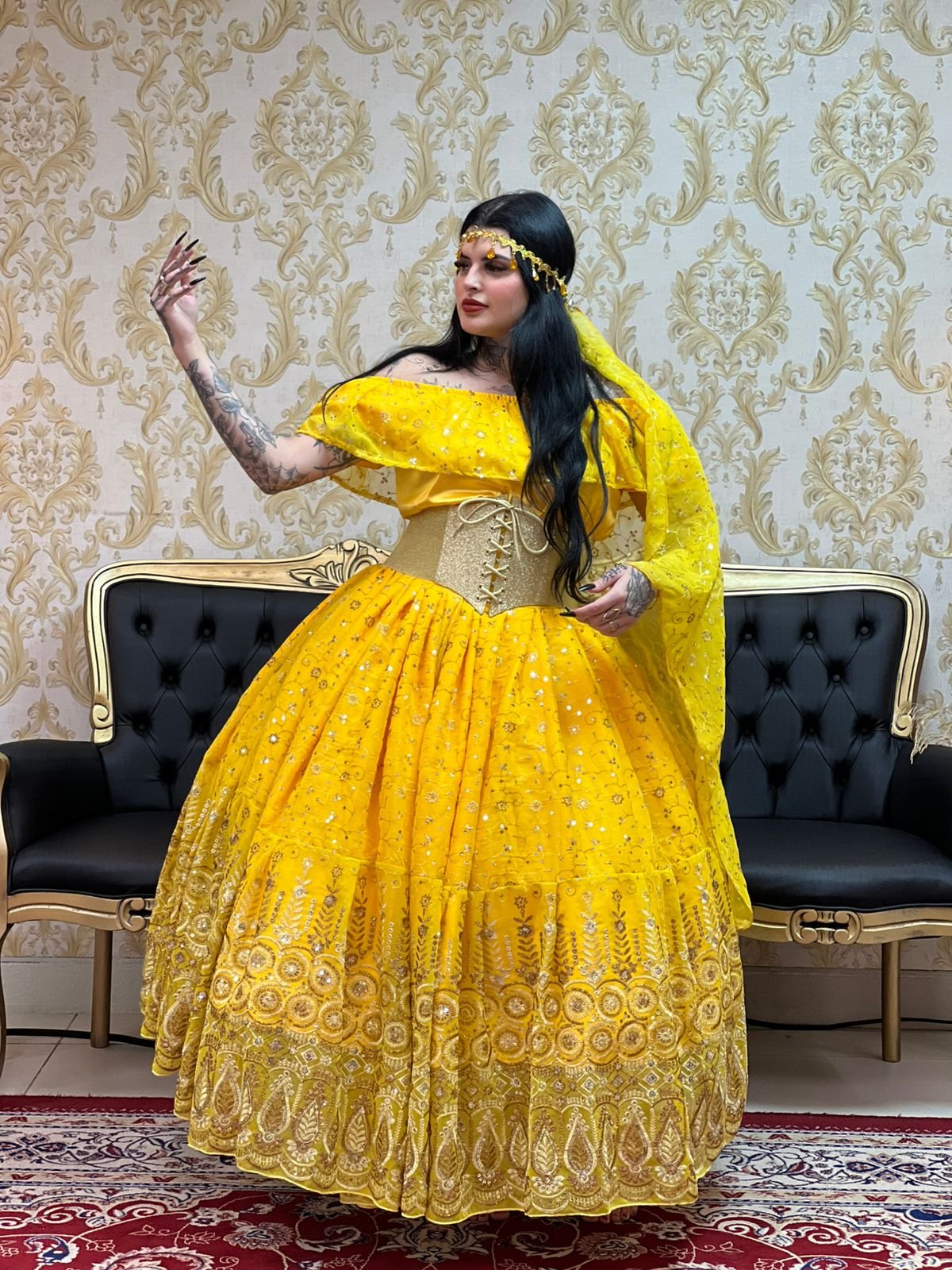Saia Maya Amarelo/Dou 8316