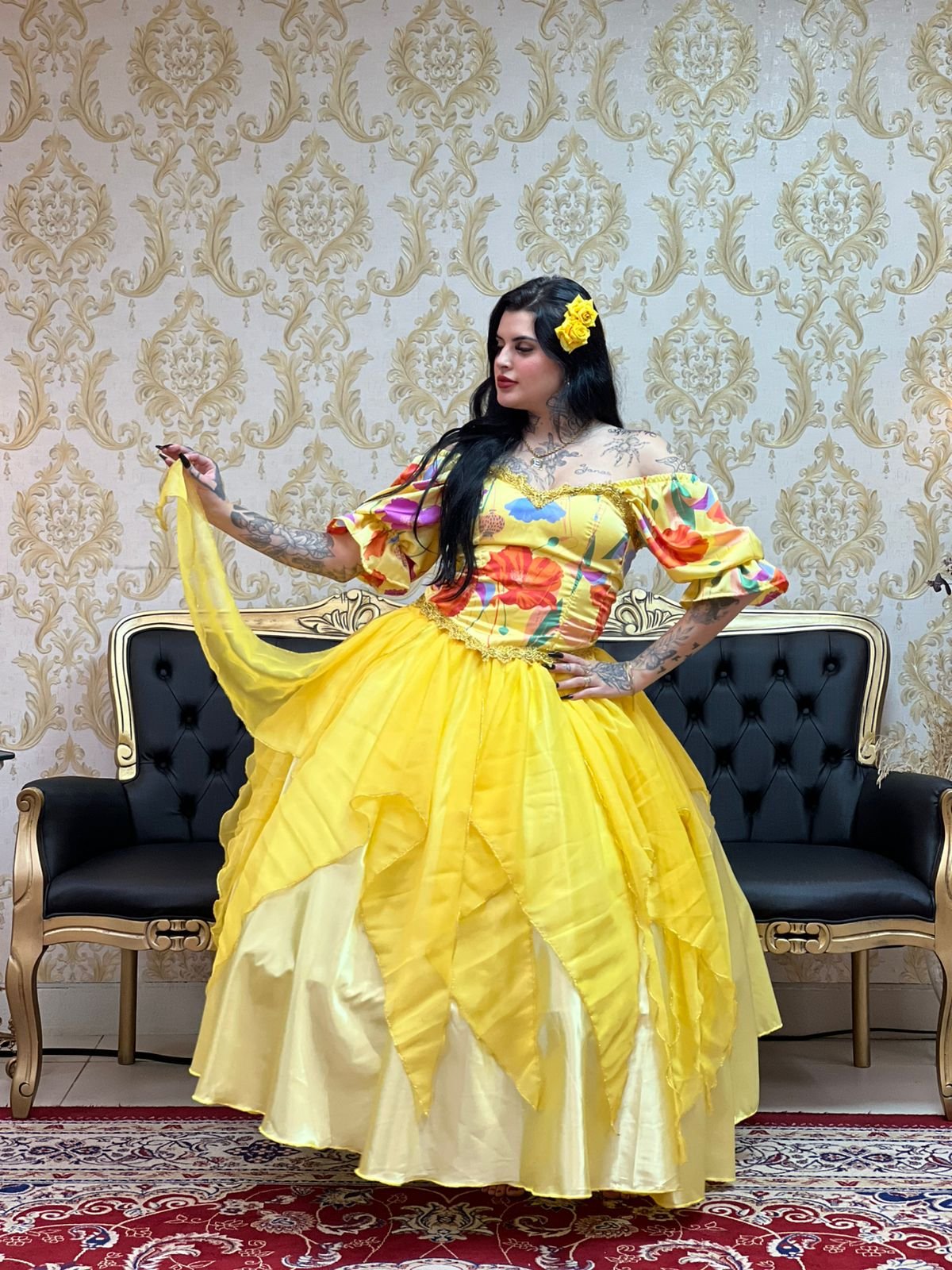 Saia Lenços Amarelo 8333