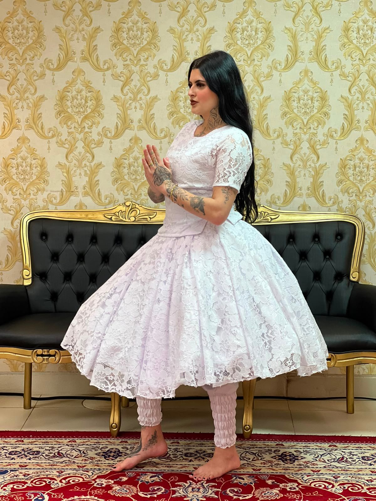 Bata Renda Branca 018